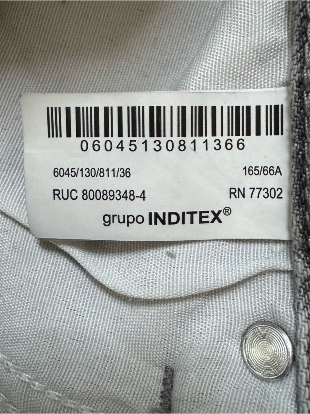 Zara High-Rise Wide Leg Jeans in Grey Wash. 100% Cotton. 4 / 26 (actual 29X33) - Picture 8 of 11